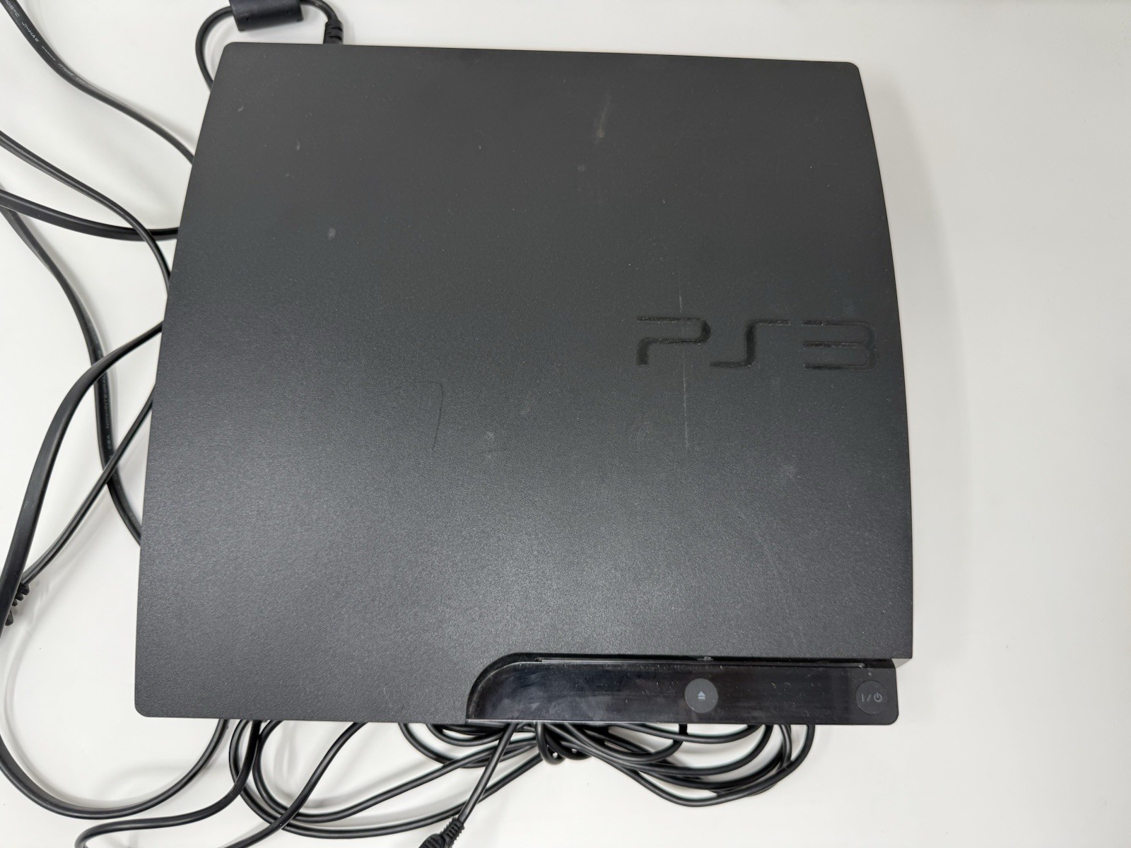 Sony PlayStation 3 PS3 Slim CECH-3001B Console Cords 320 GB Tested And Working