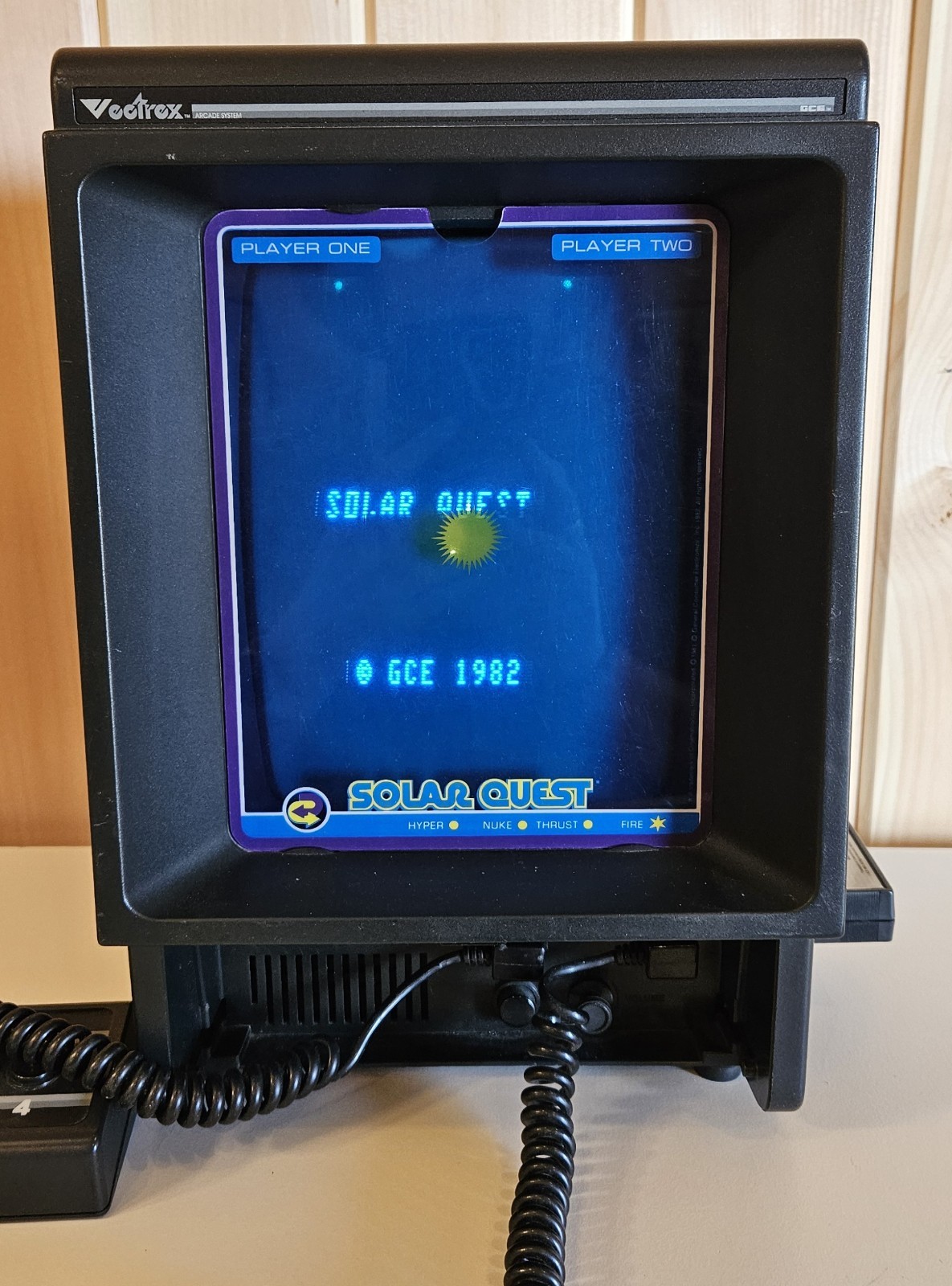 Vintage Vectrex Arcade System Video Game Console / 2 Controllers / 9 Games Lot