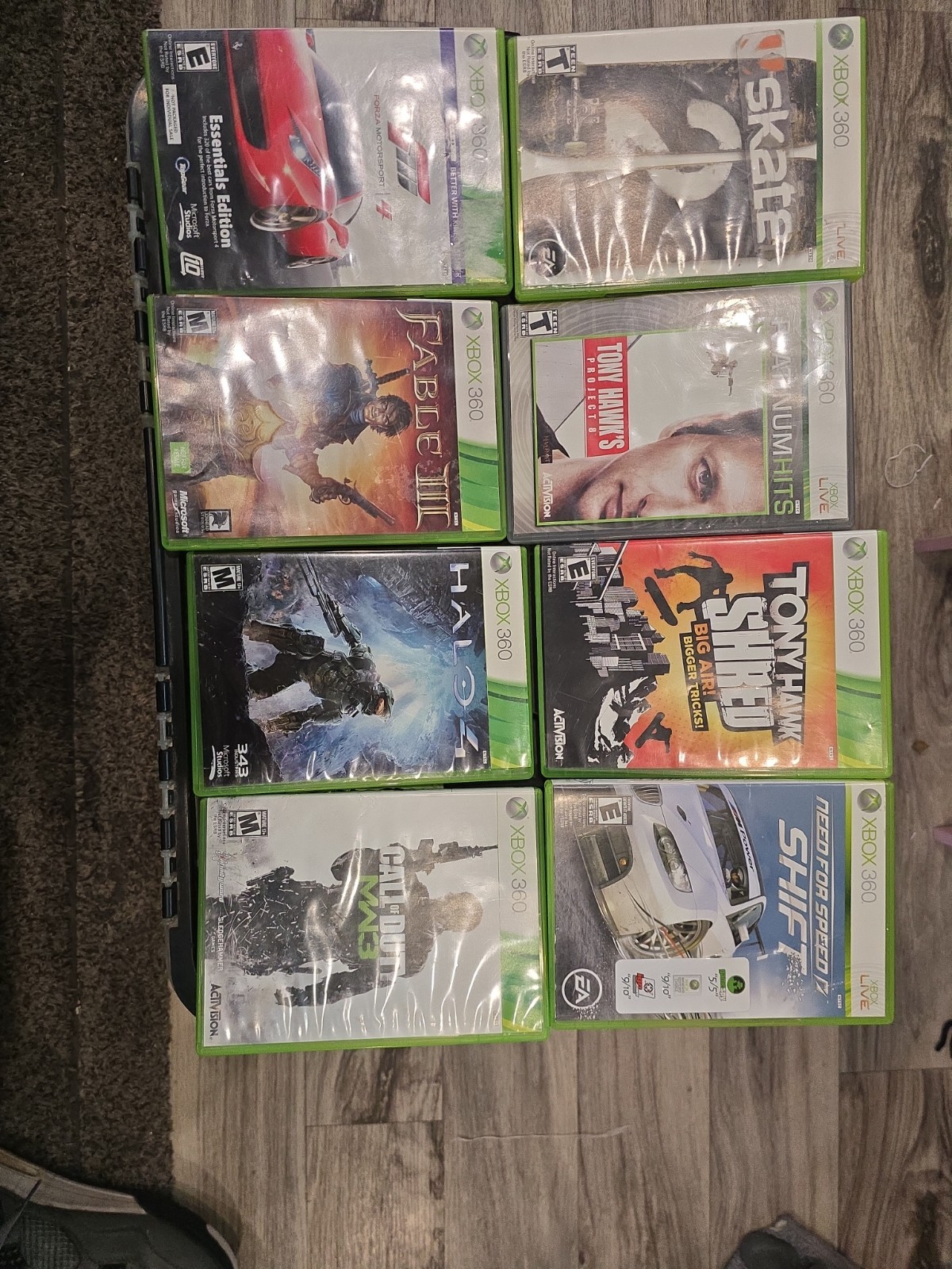 Xbox 360 Slim With 250GB, 2 Controllers, Hdmi Cord Power Cord And 28 Games