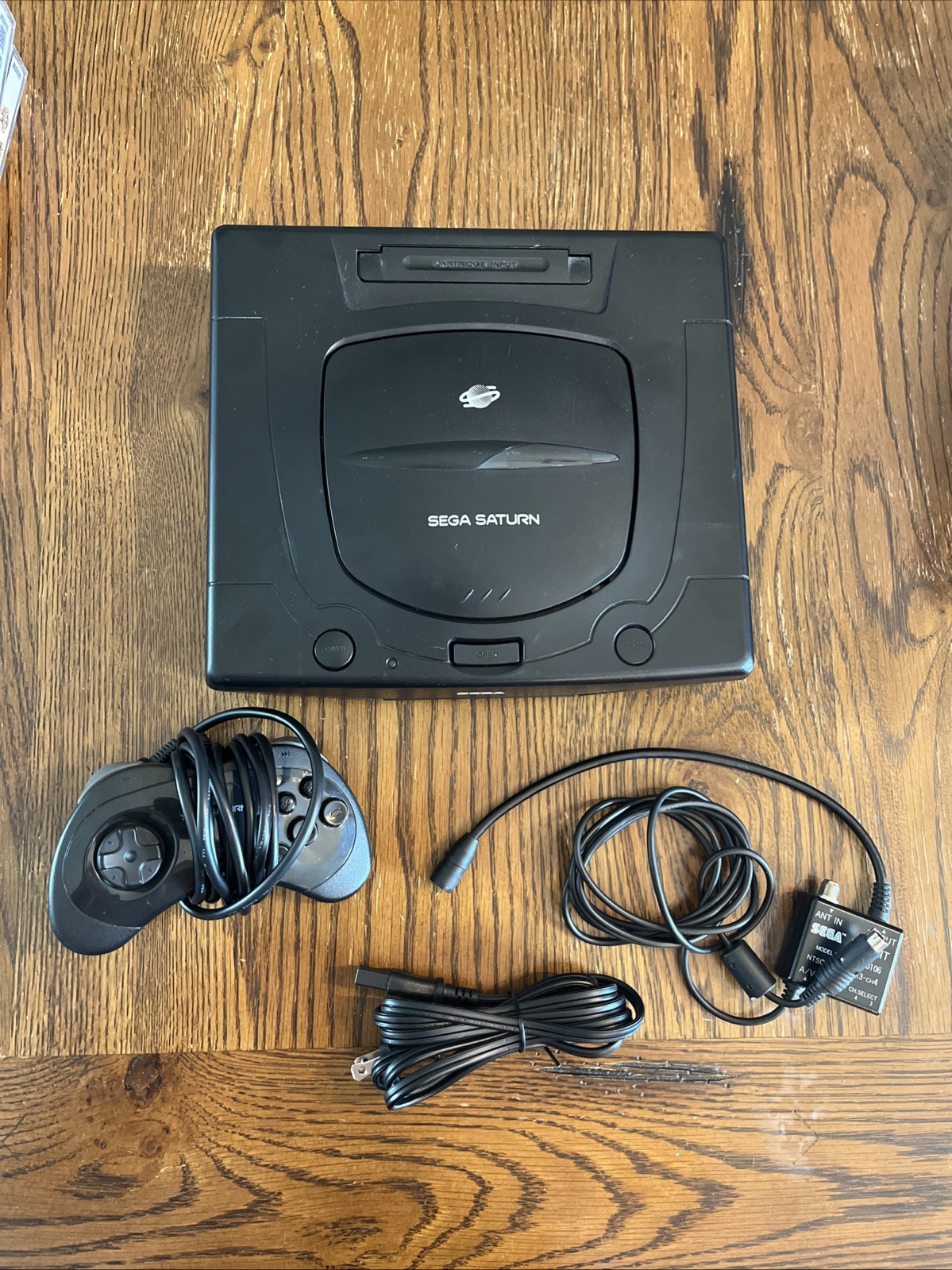 Sega Saturn MK-80000A Tested – New Save Battery – Cords, Controller, 2 Games