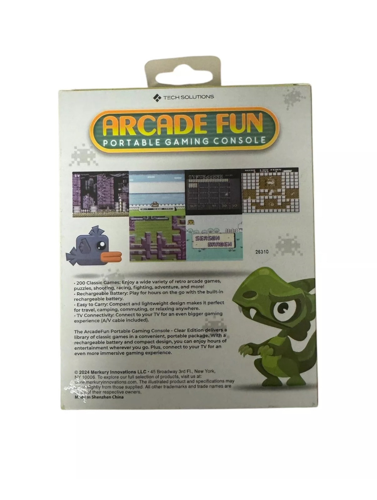 Merkury Innovations Arcade Fun Portable Gaming Console 200 Games NEW IN HAND