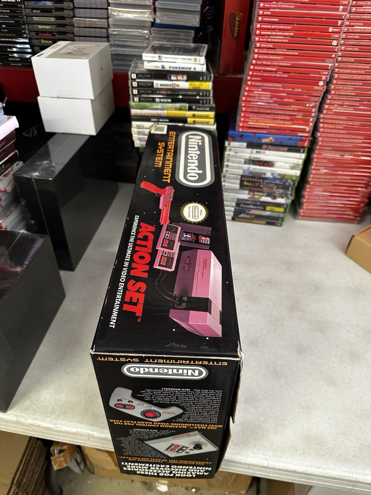 Nintendo NES Action Set Console – Complete In Box – Tested – Authentic – Clean!