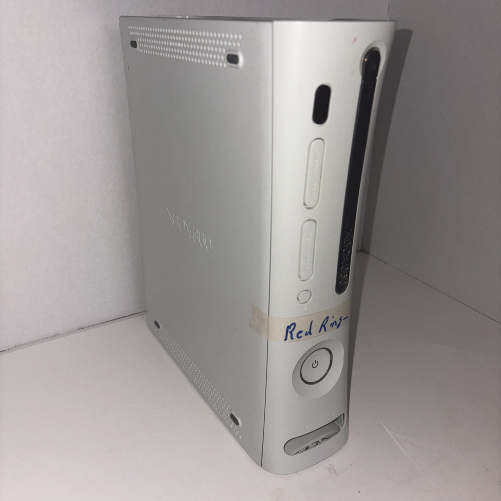 Xbox 360 White Untested or for Parts & Repair Only No Cords No Controller No HDD