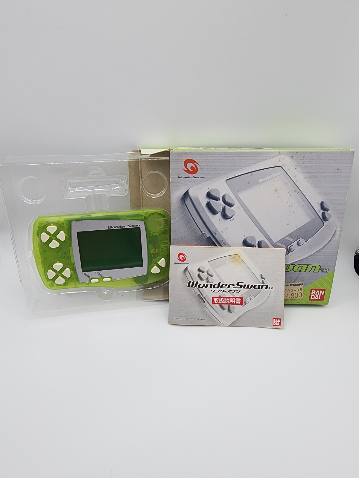 Bandai WonderSwan Color Sherbet Melon Complete in Box (CIB) – Japan + Manual