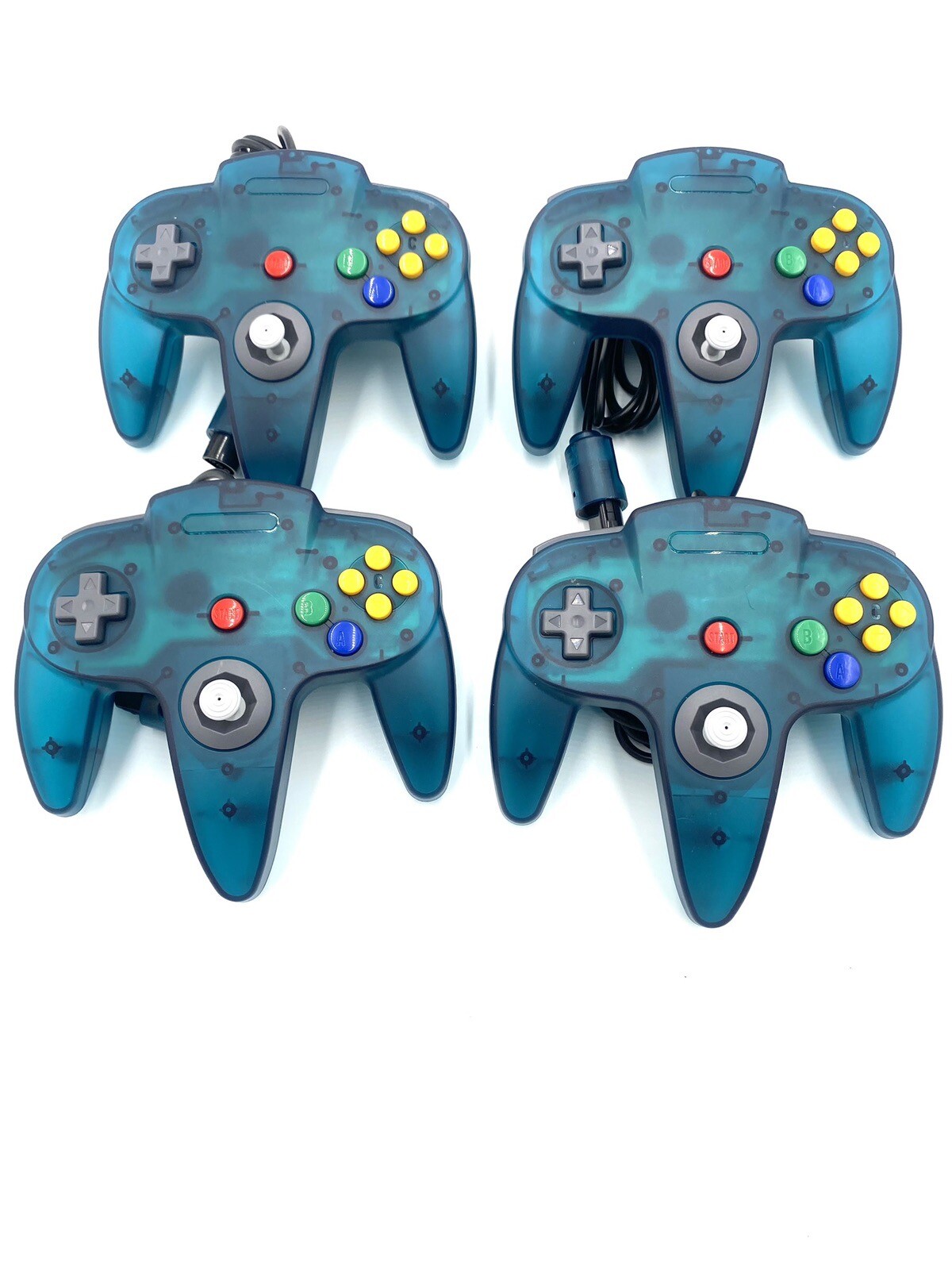 Nintendo 64 Console Various Colors Region Free + Controllers And Wires Bundle