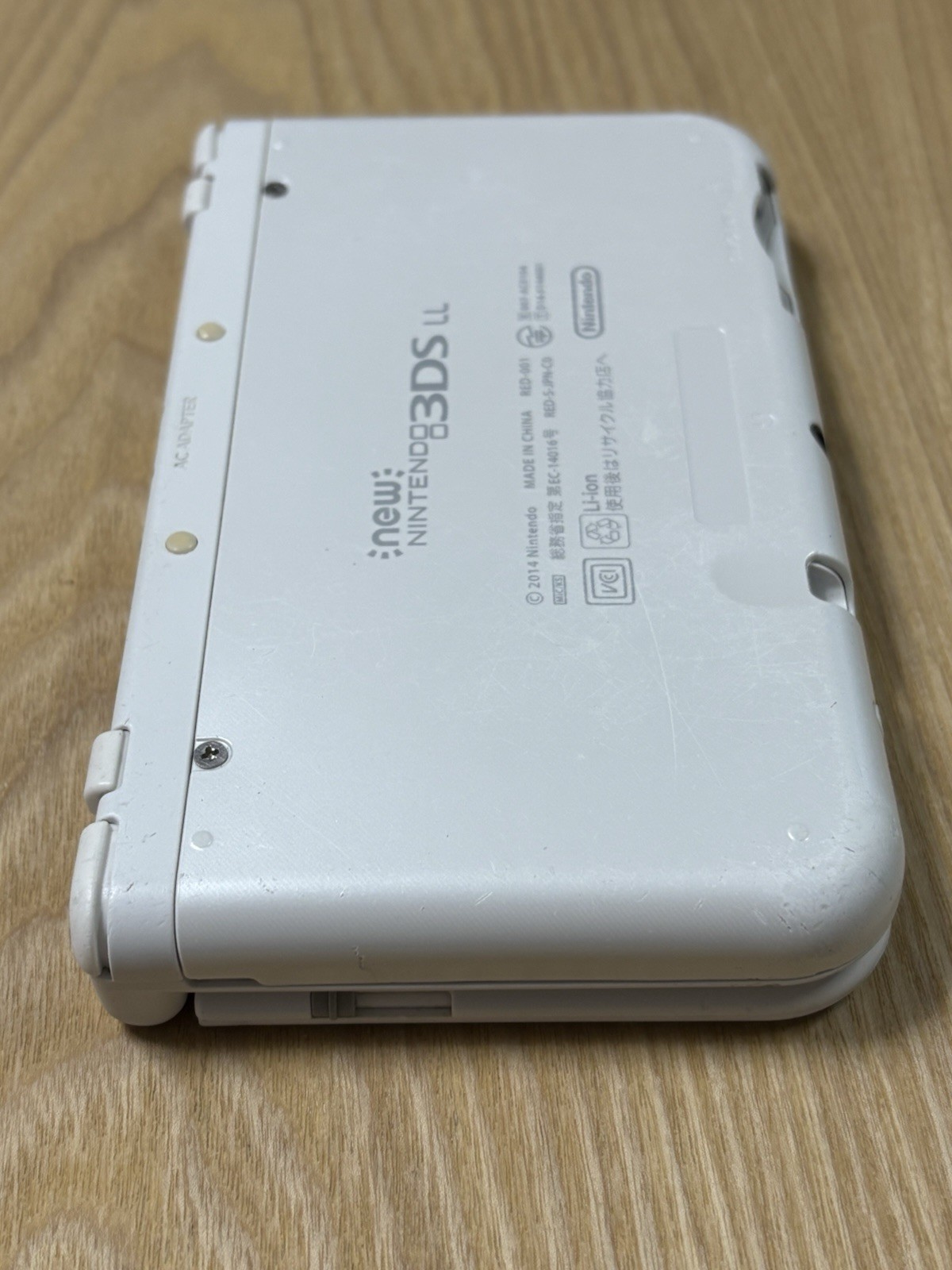 Nintendo New 3DS LL XL Pearl White Console Tested Working Japanese Import