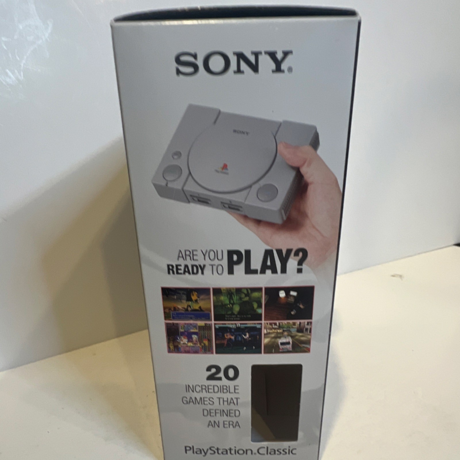Sony PlayStation Classic Microconsole Gray 20 Preloaded Games 2 Controllers NTSC