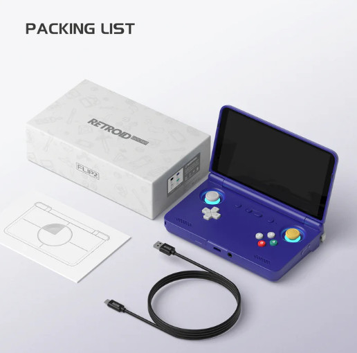 Retroid Pocket Flip 2 Handheld OLED Screen, Hall Sticks, Android Emulation Beast