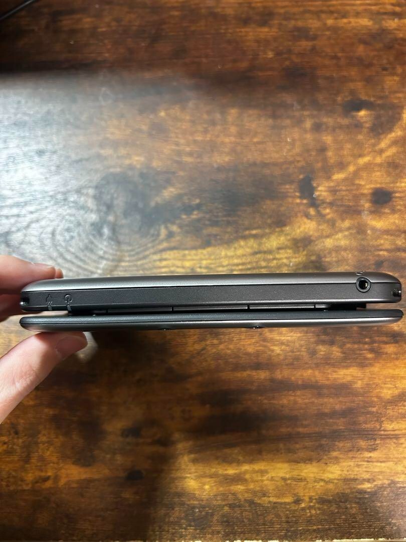 Nintendo 3DS XL LL Silver Black Console Stylus Working Tested Japanese ver