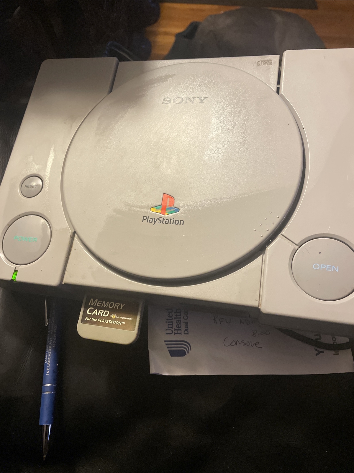 Sony PlayStation 1 PS1 Console No Controller, RFU Adapter,memory Card, Game Swit
