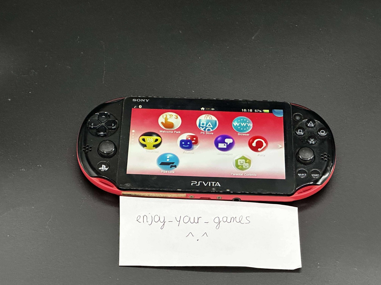 Sony PS Vita LED PCH-2000/2001 Black/Pink WIFI with Charger – SHIP IN 1-DAY