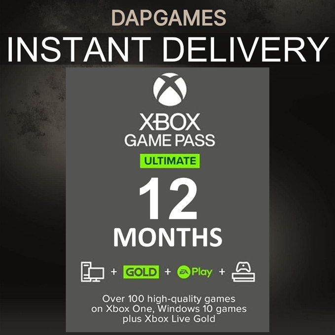 12 Months Xbox Game Pass Ultimate Membership