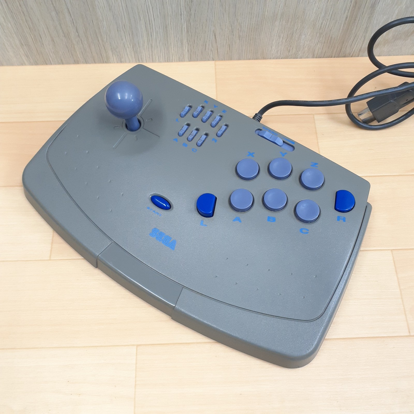 Sega Saturn Console Japan White with 2 Arcade Virtua Stick controllers & 5 Games