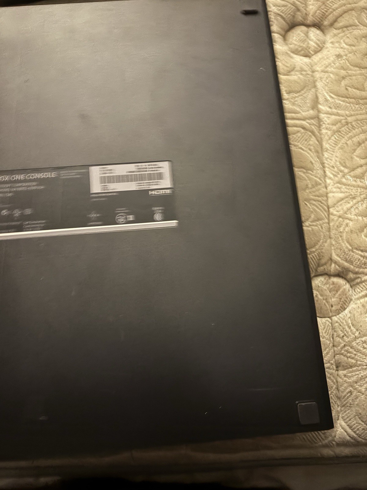 Microsoft Xbox One Black Console HDMI USB-A Ethernet Power Supply Carrying Case