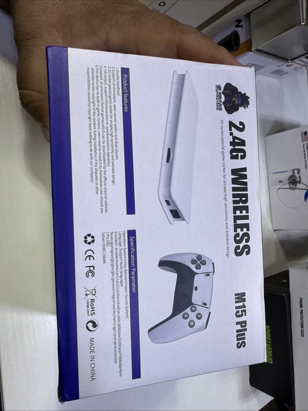 NEW 2.4G Wireless M15 Plus Game 2 Wireless Controllers