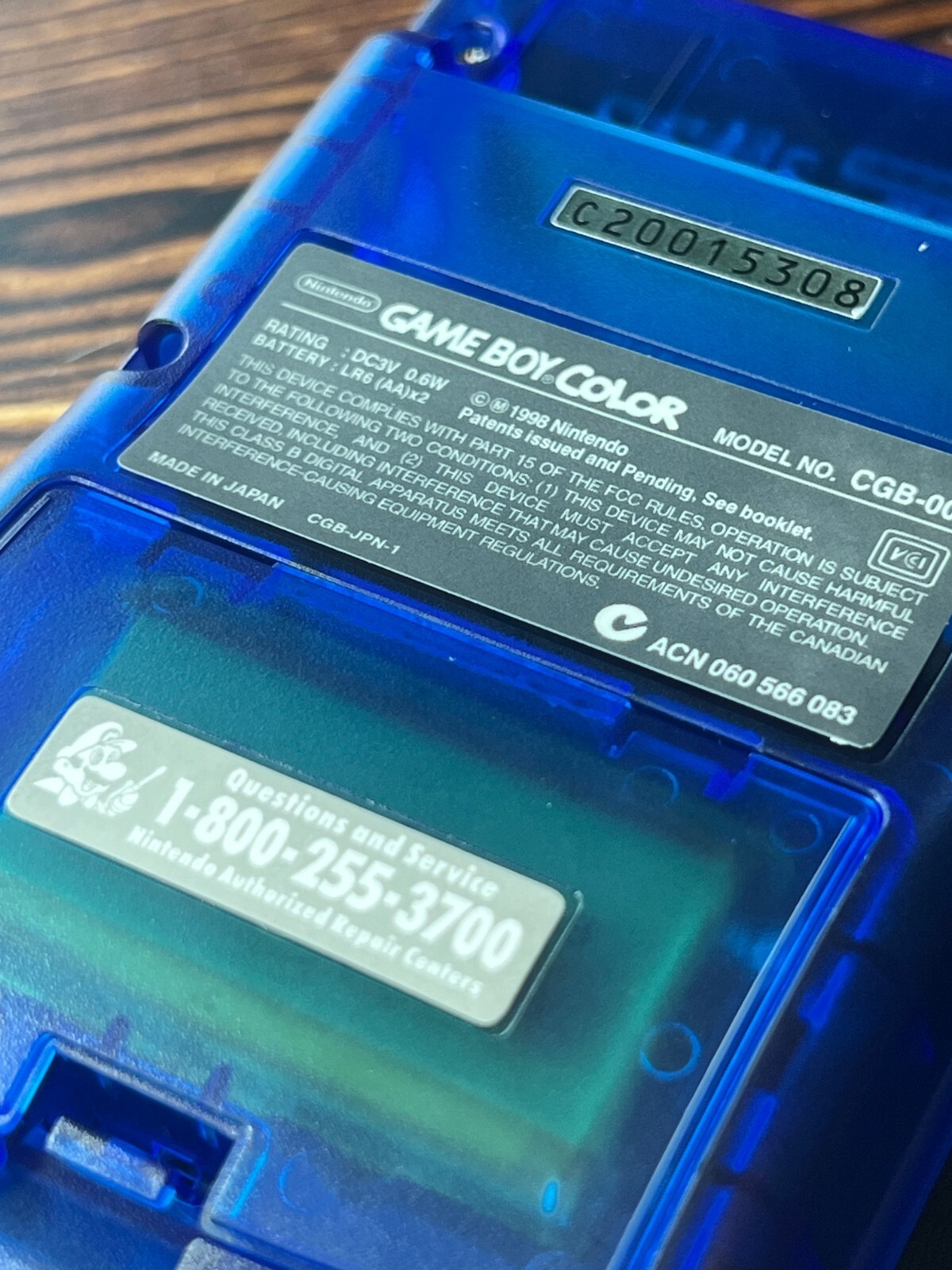 Clear Blue 💎 FPGBC Gameboy Color GBC Funnyplaying XL IPS Screen USB-C Console
