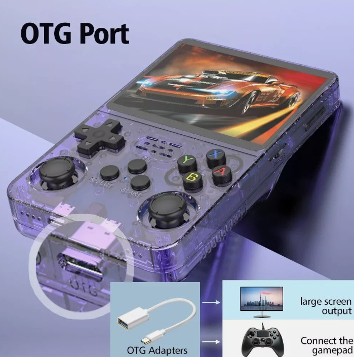 R36S Retro Handheld Video Game Console Linux System 3.5 Inch IPS Screen 64GB USA