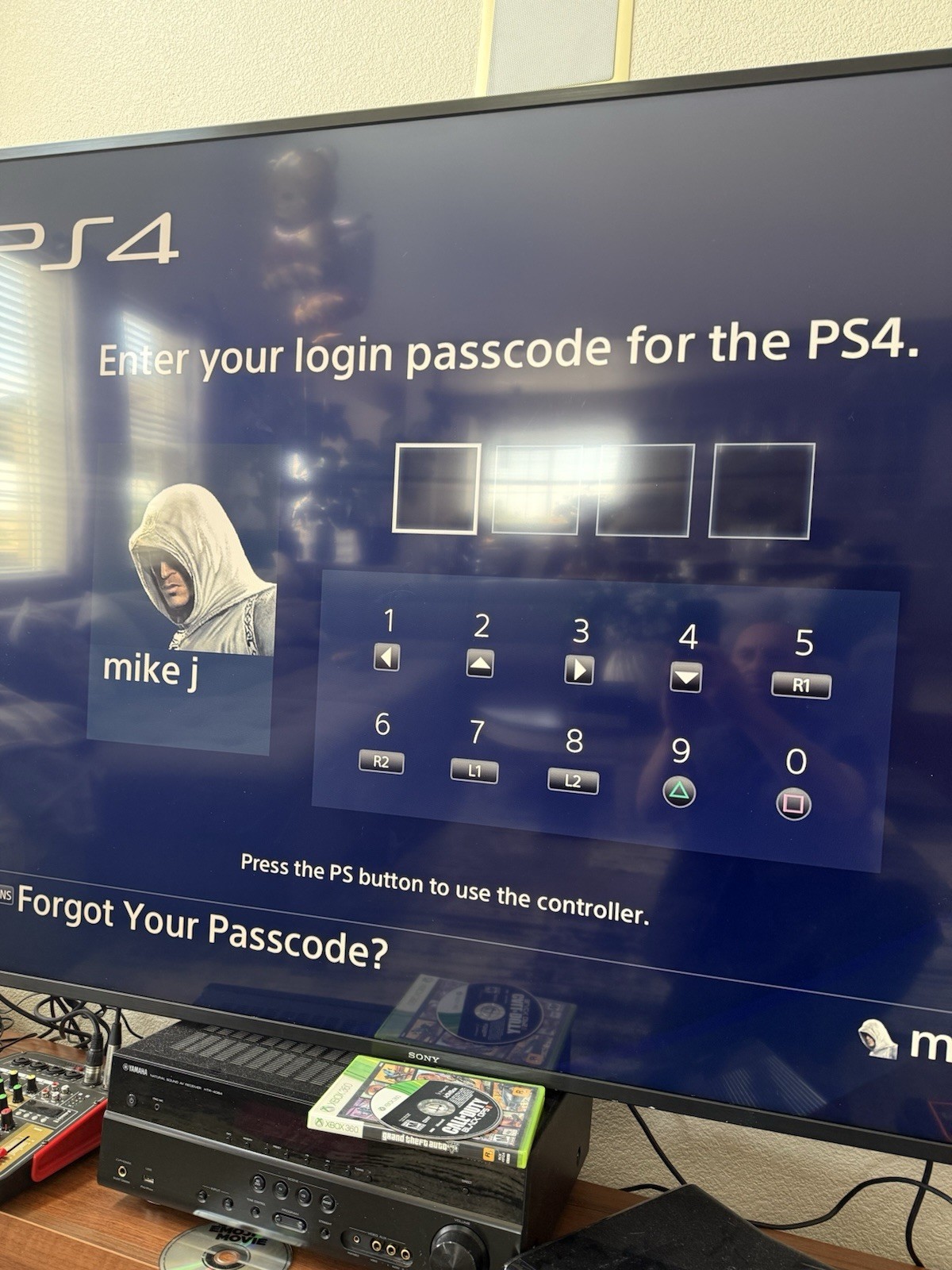 Used Sony PlayStation 4 CUH-1215B (1 TB) Home Console – Power Cord HDMI Tested
