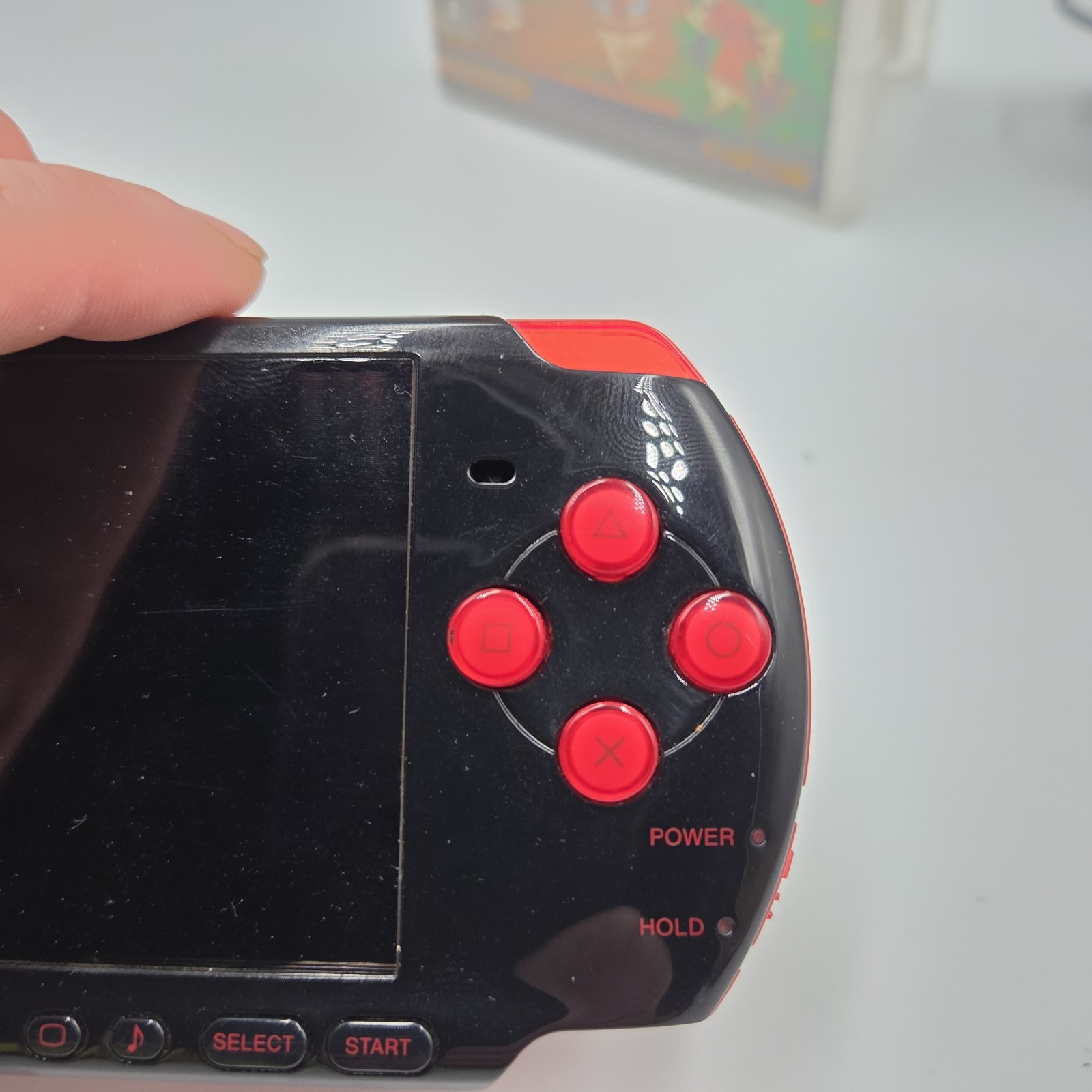 Sony PSP-3000 Red/Black Japan Import Bundle Tested Working UMD Reads + Charger