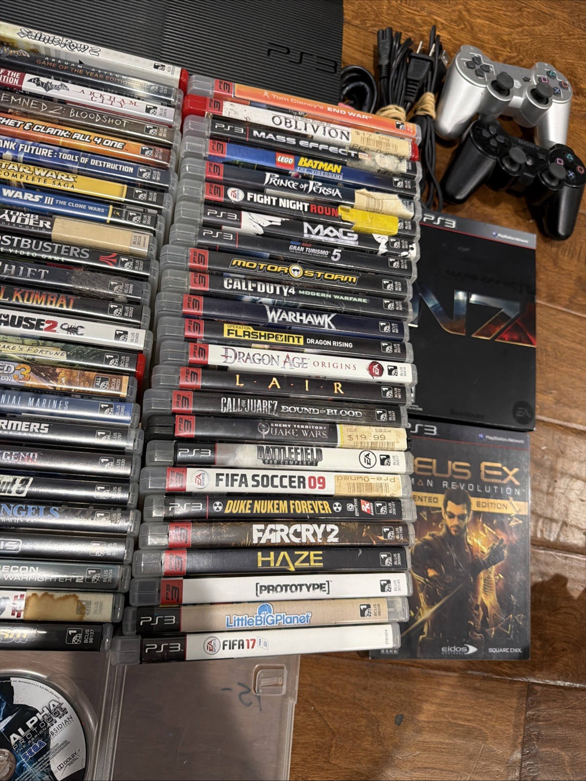✅ Sony PlayStation 3 12GB Super Slim 51 Games 2 Controls