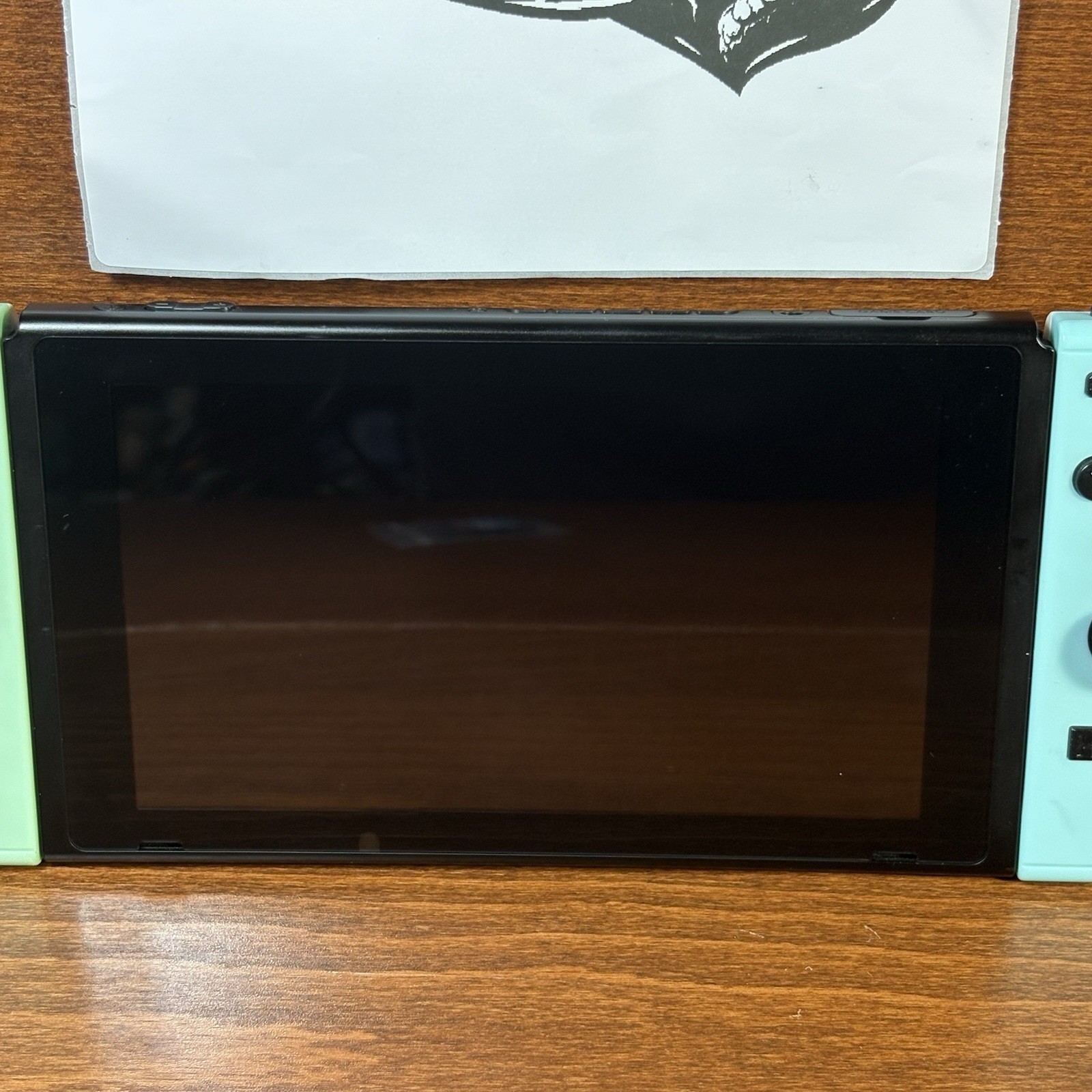 Nintendo Switch with Blue & Green Controllers | Works Perfectly | Case Included