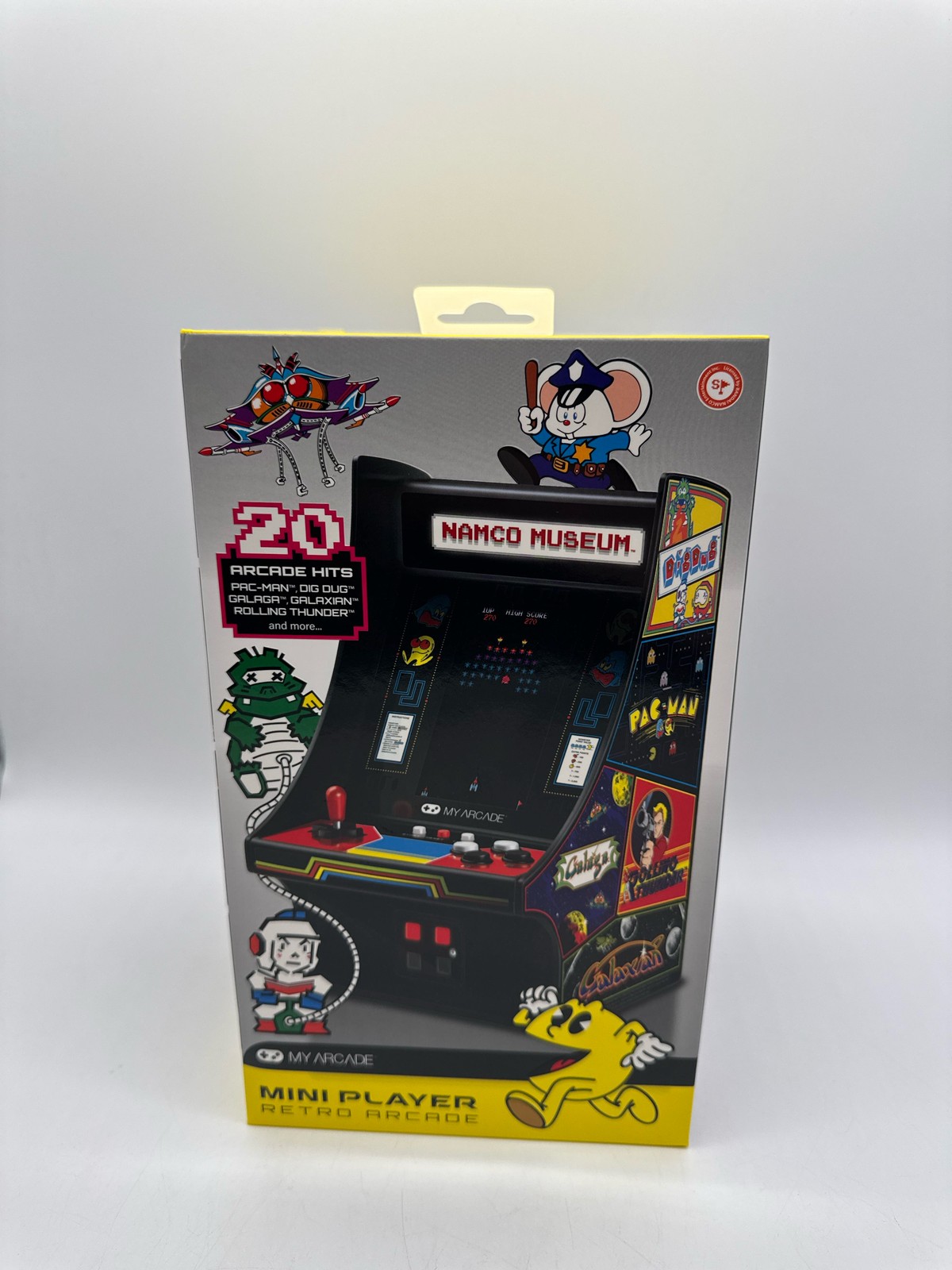 My Arcade 10in Mini Player Arcade Machine 20 Built In Games 4.25in Display Black