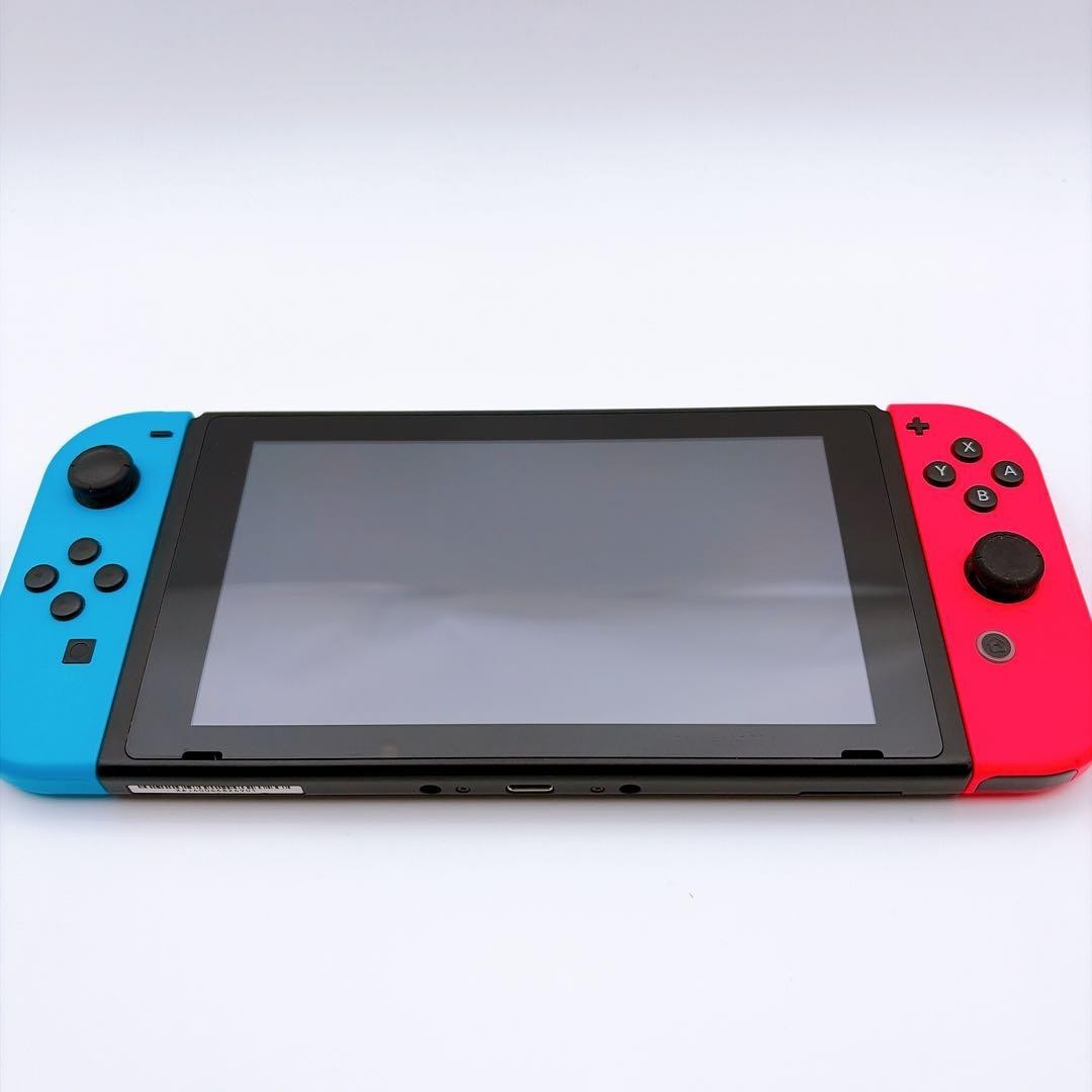 Nintendo Switch Handheld Console Tablet w/ Joyconb Red Blue Working Tested