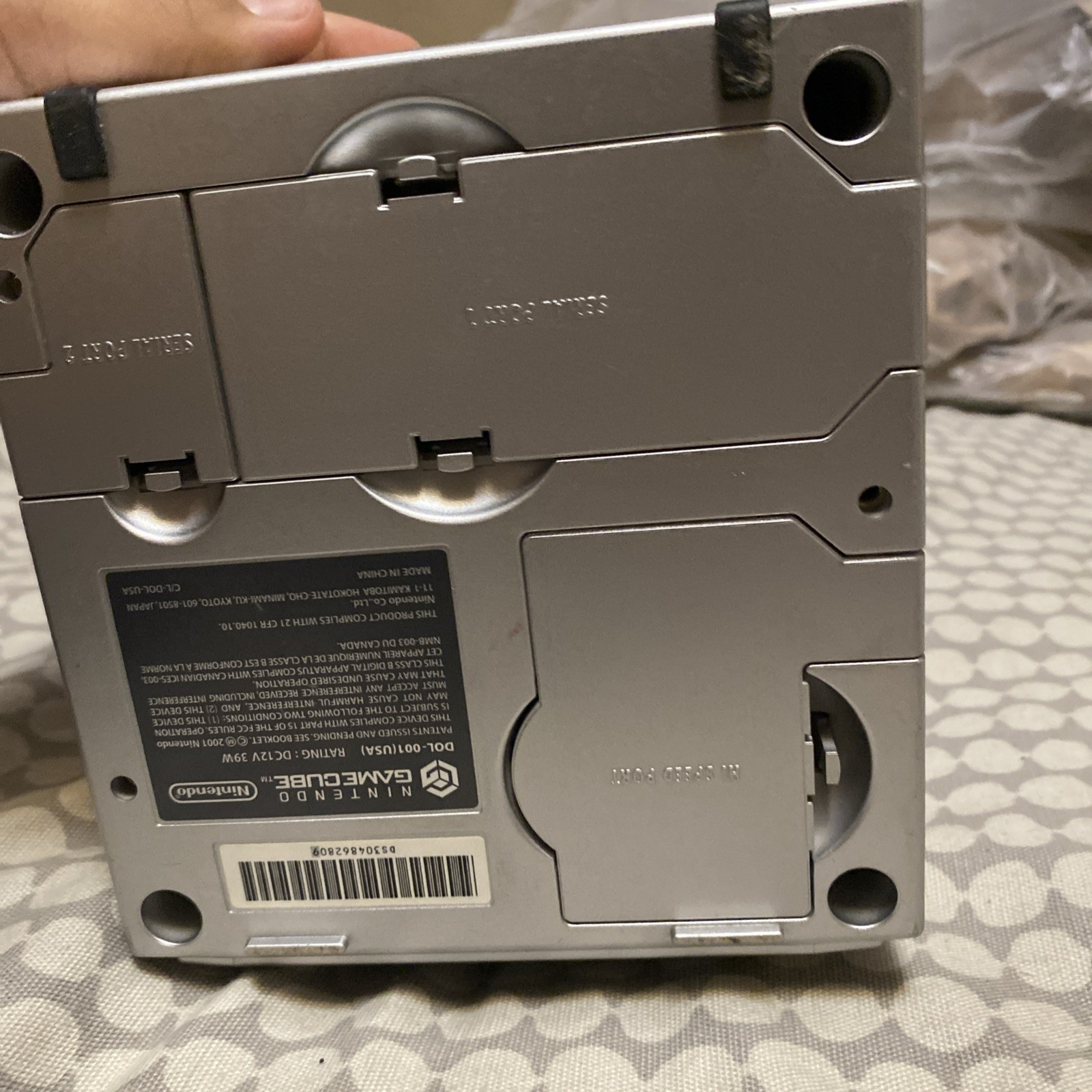 Platinum GameCube Works With Two Controllers Original Cords Tested Read