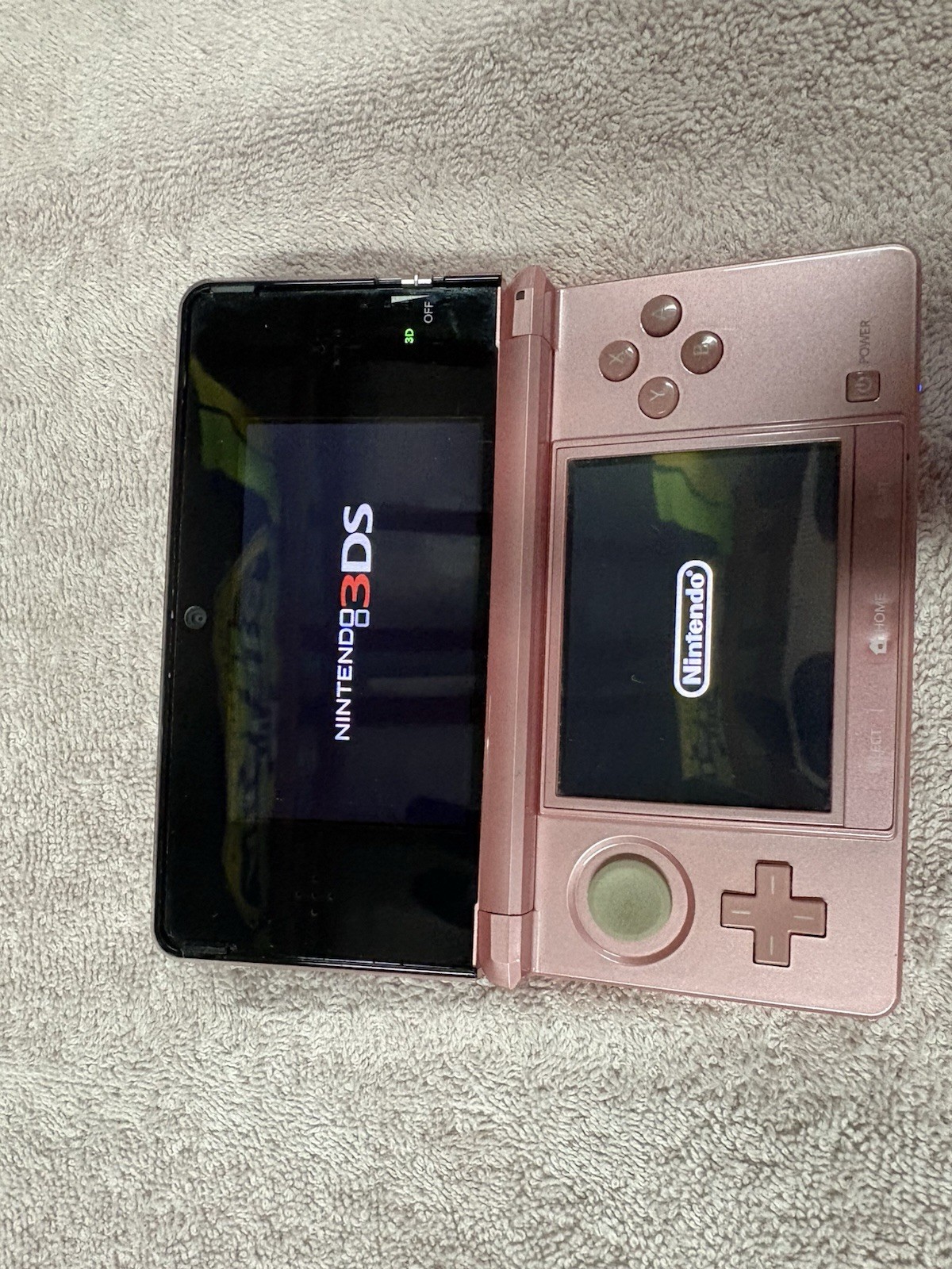 Nintendo 3DS Pink Handheld Console with Charger, 3D Audio Technology