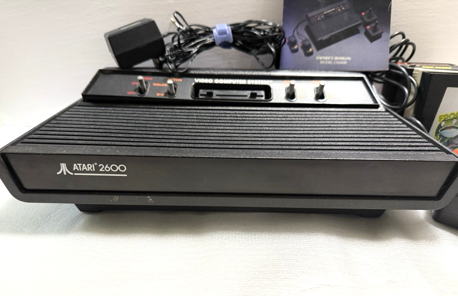 Atari 2600 Darth Vader Console Bundle Power Supply, Controller, 4 Games, Manual
