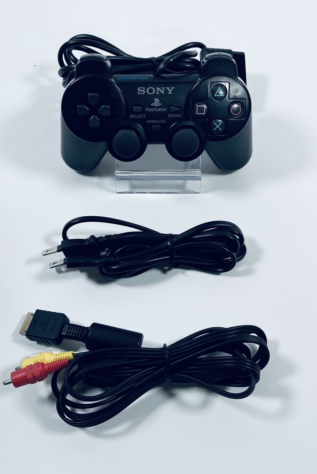 ✨Sony PS2 Aqua Blue Console SCPH-39000 Controller Cables NTSC-J Japan Tested✨