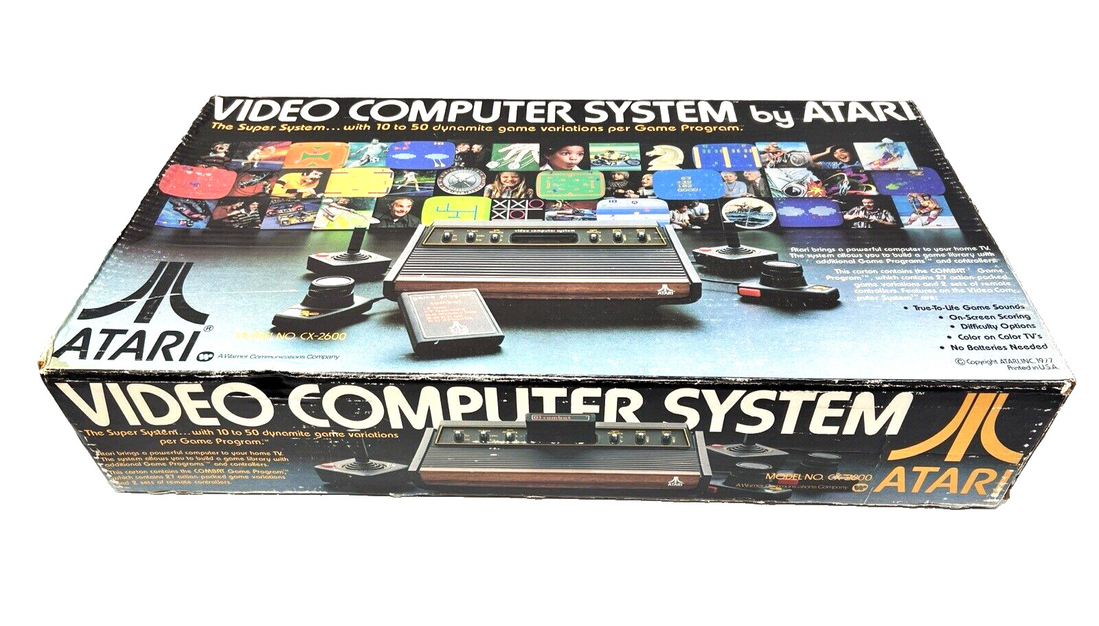 Holy Grail HEAVY SIXER 6er, LOW SERIAL! Near MINT & COMPLETE in Box ATARI CX2600