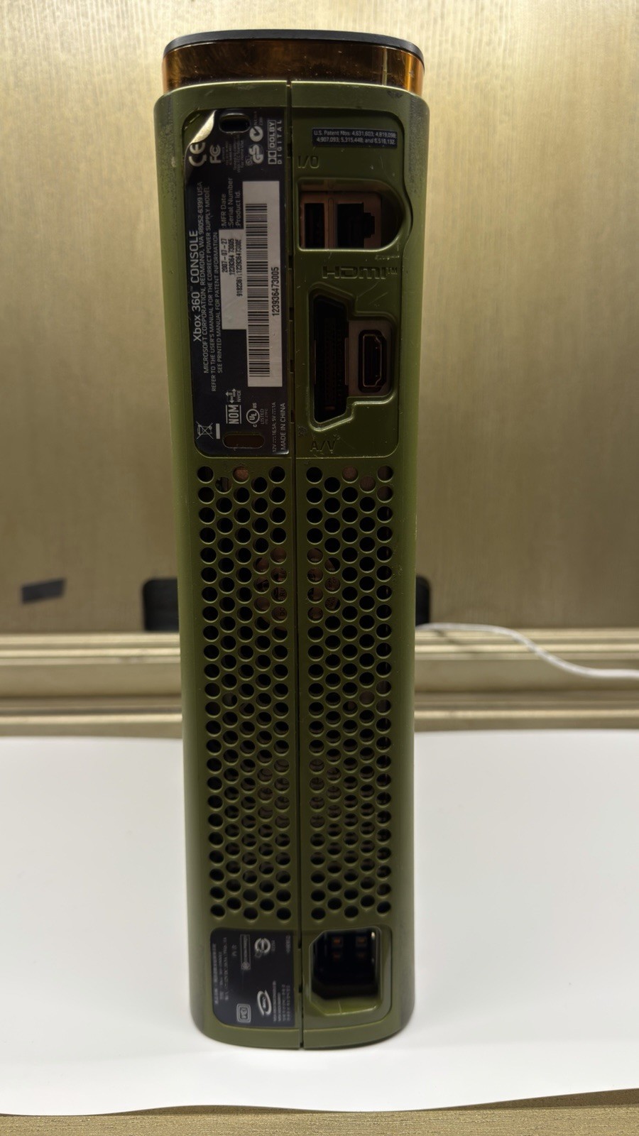 Xbox 360 Halo 3 Special Edition Console Only Green Untested For Parts