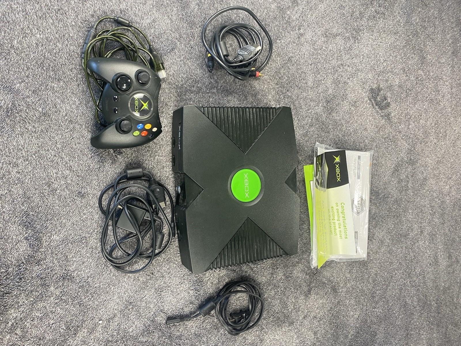 Original Microsoft Xbox Console System Complete In Box CIB NO GAME