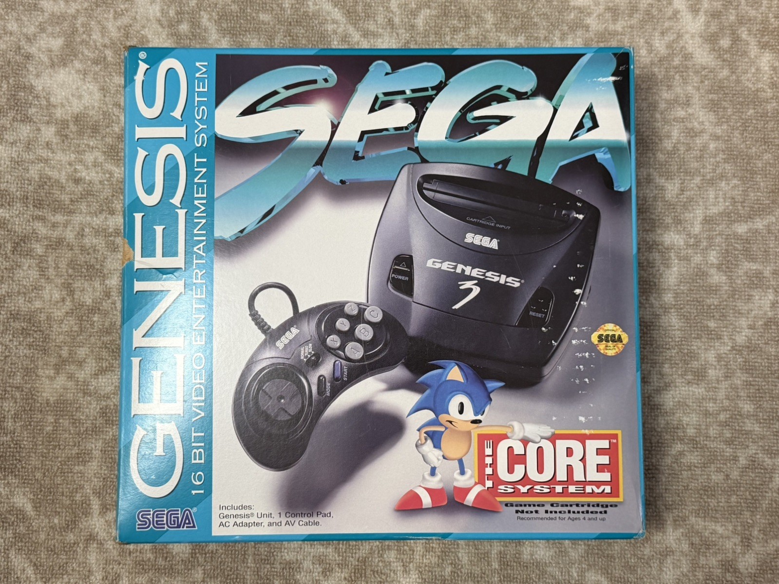 Sega Genesis III Model 3 Console Core System – Tested, come in box! No manual.