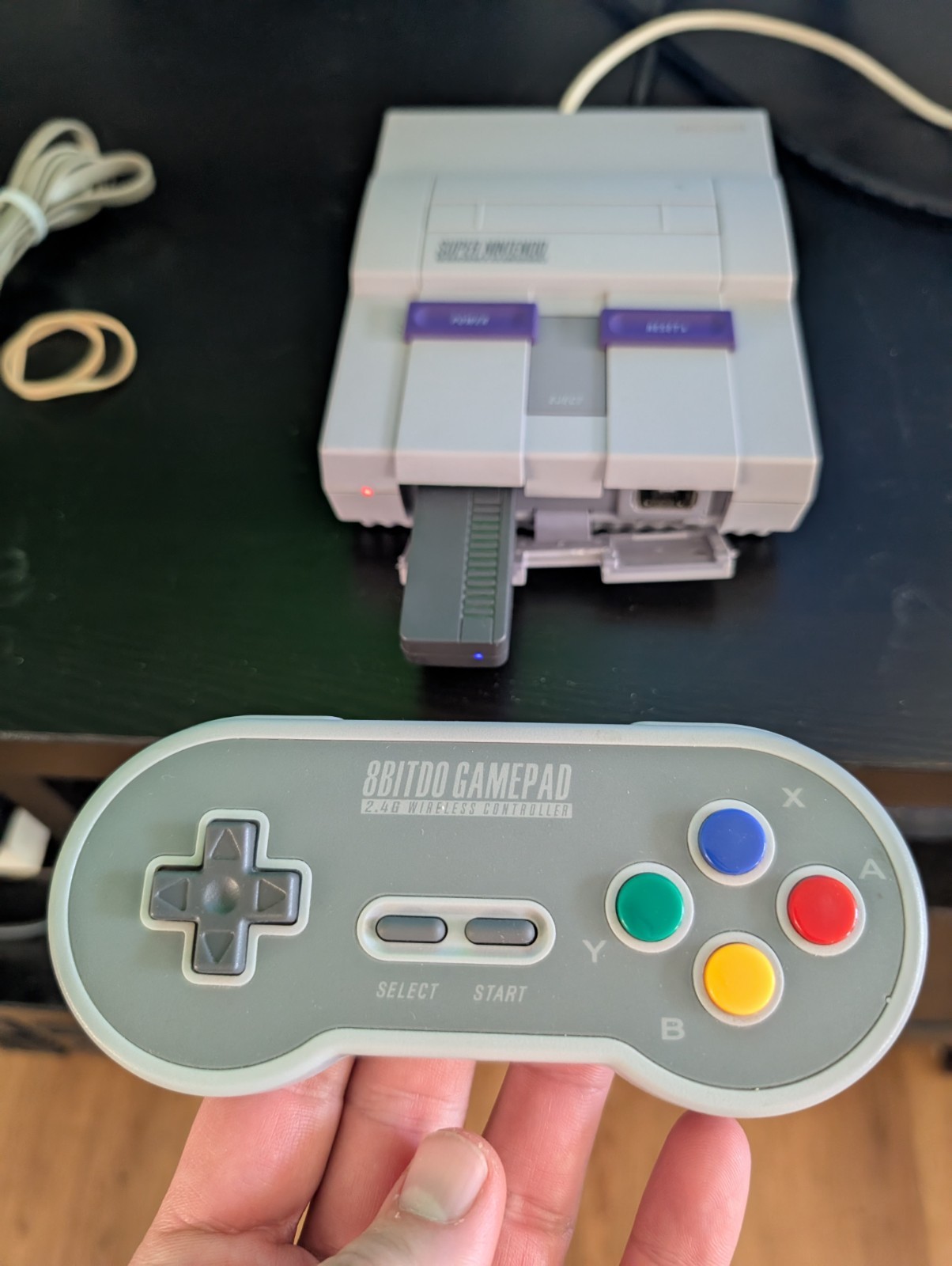 Super Nintendo SNES Classic Edition Console & 8bitdo Wireless SF30 2.4g Controll