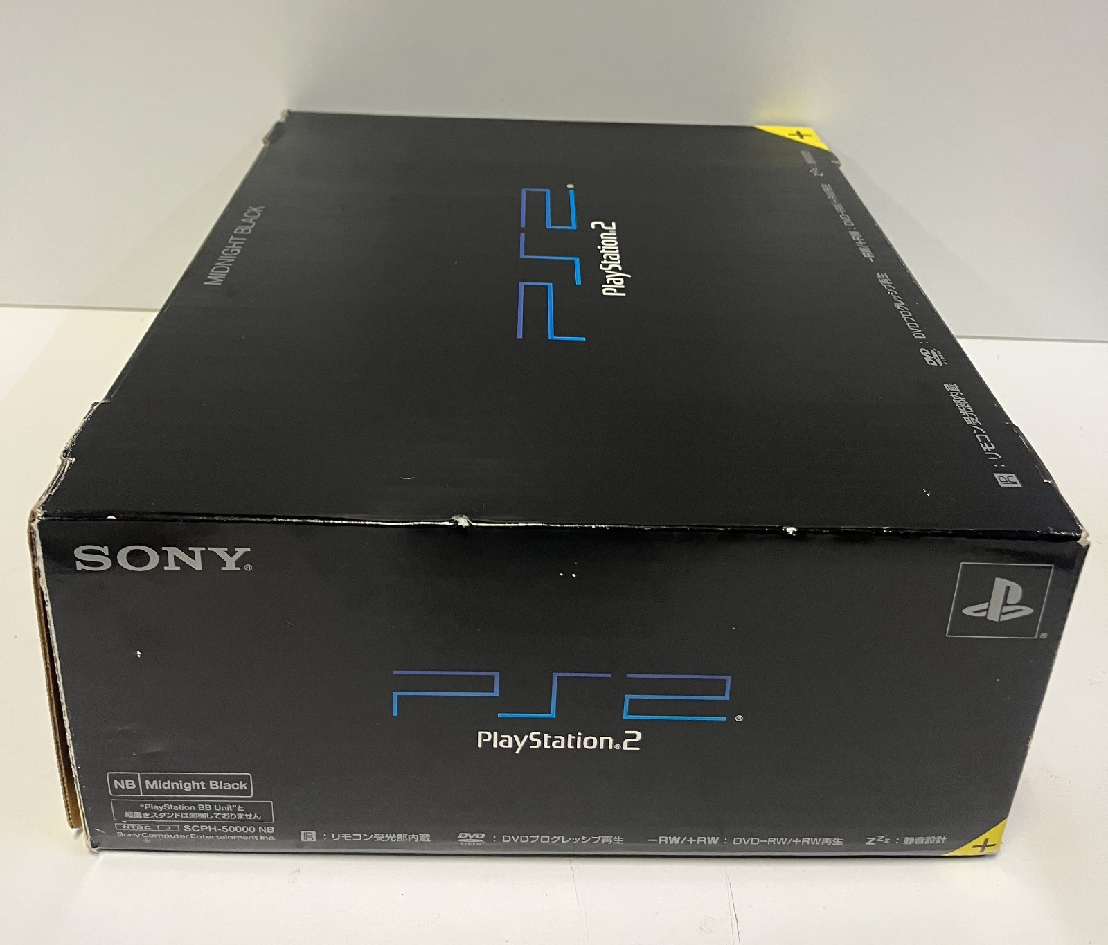 PLAYSTATION 2 MIDNIGHT BLACK CONSOLE SCPH-50000 NB JAPAN PS2 2003 TESTED
