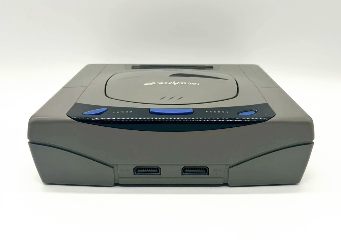 Sega Saturn Console HST-3200 2xController 2xGame Soft NTSC-J Japan #381