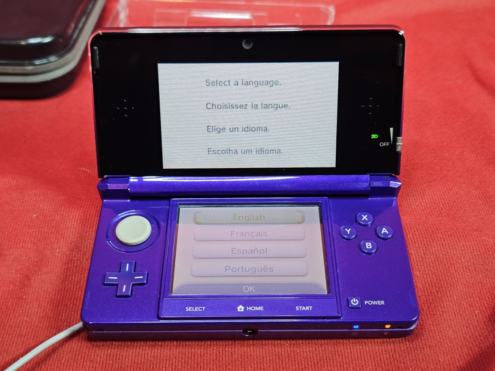 Nintendo 3DS Midnight Purple Handheld System Console – Clean & Tested -Authentic