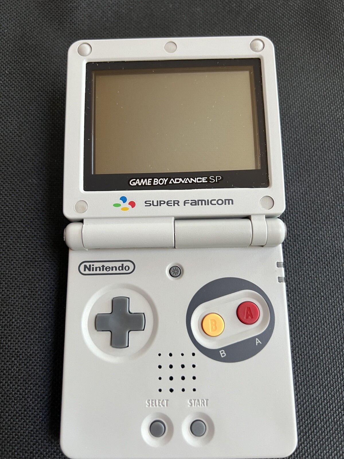Nintendo OEM Game Boy Advance SP – SNES Style – AGS-001 – New Shell + Charger