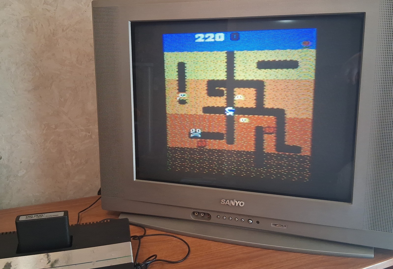 Atari 7800 Console + DigDug & Food Fight Tested SEE PICS/DESCRIPTION