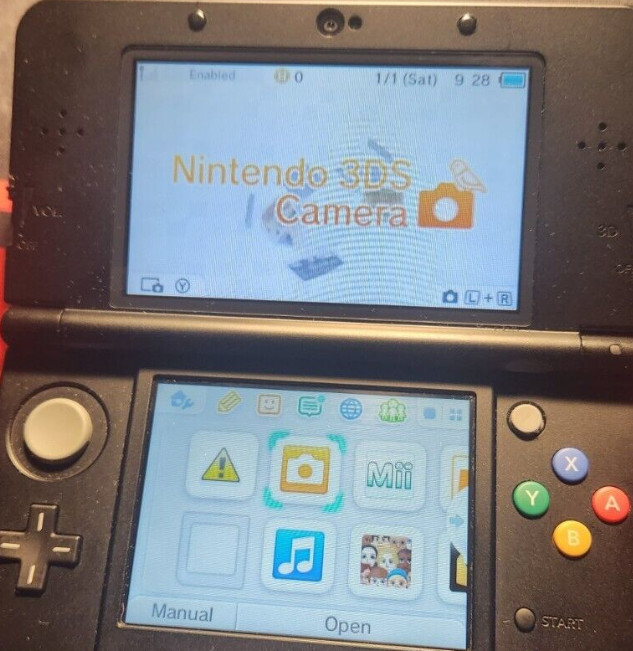 Nintendo new 3DS console only Black and White Used RANK A/B Region free
