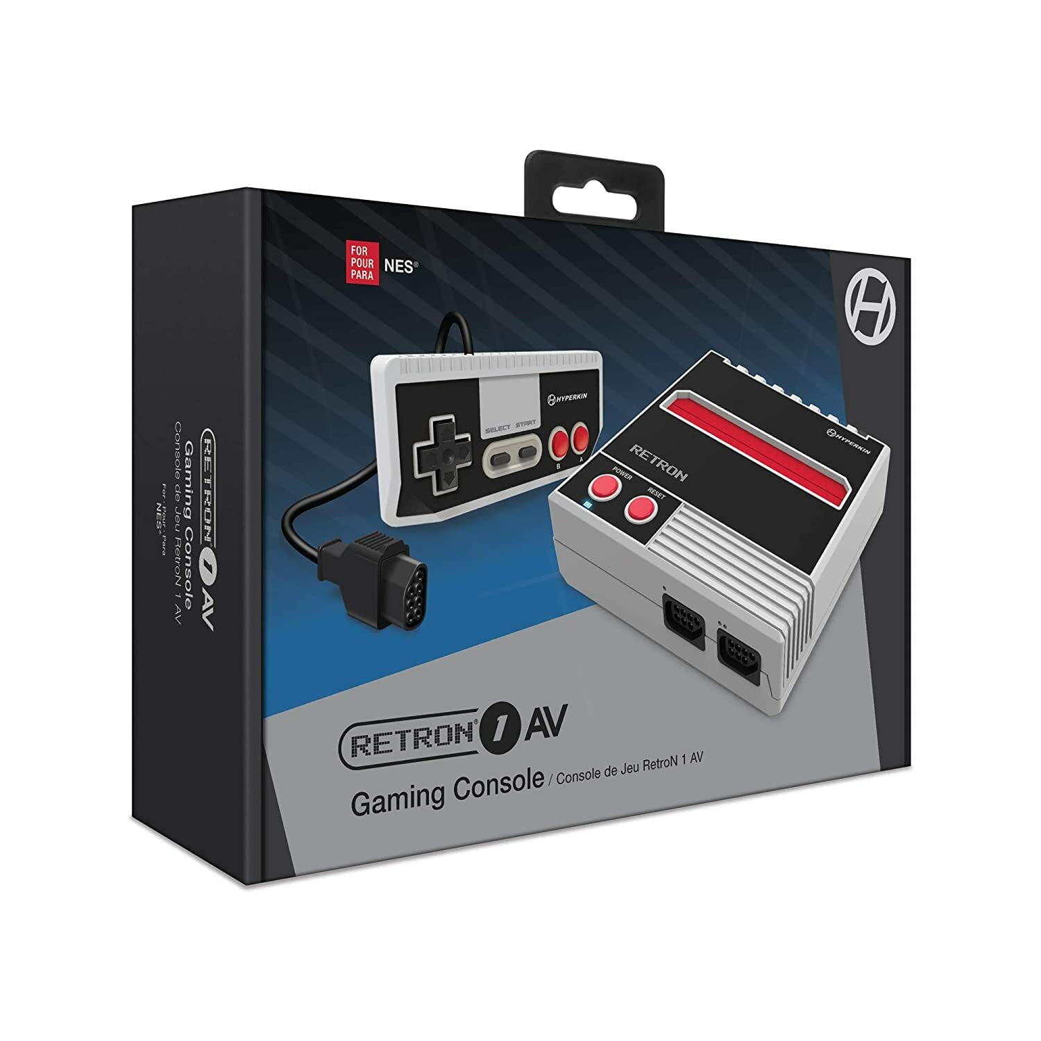 Hyperkin RetroN 1 AV Gaming Console for Nintendo NES Games – Gray