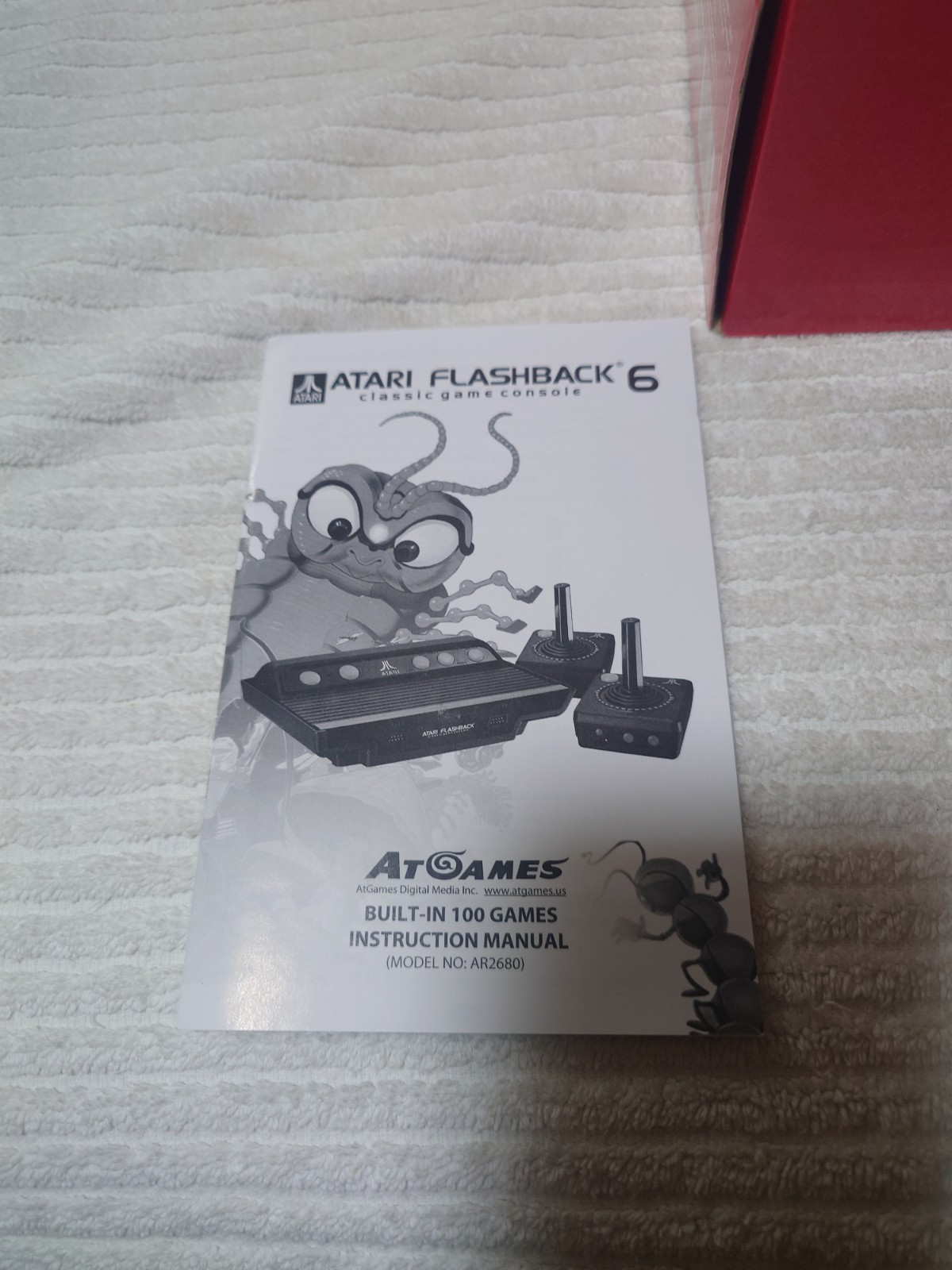 Atari Flashback 6 Classic Game Console 100 Built-In Games with Wireless Controls