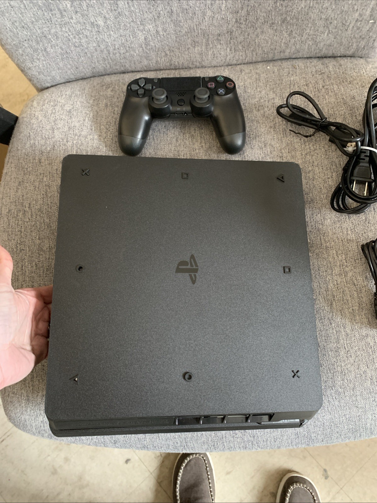 Sony PlayStation 4 Slim 500GB Gaming Console with Controller – Black