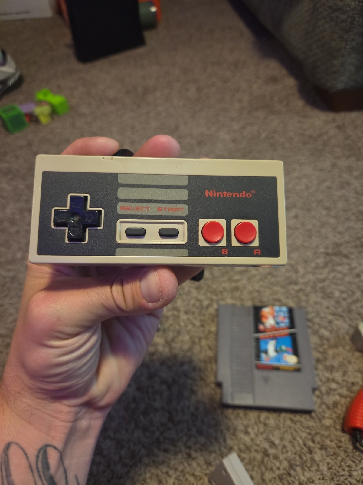 VTG 1985 Nintendo NES Console Bundle W/ Super Mario Bros Duck Hunt & Zapper