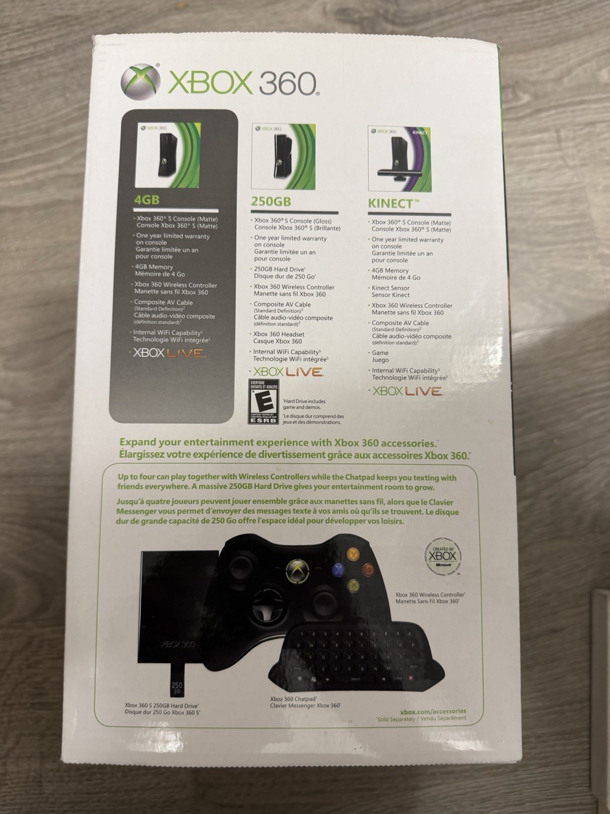 Xbox 360 S Black 4 GB Brand New Factory Sealed