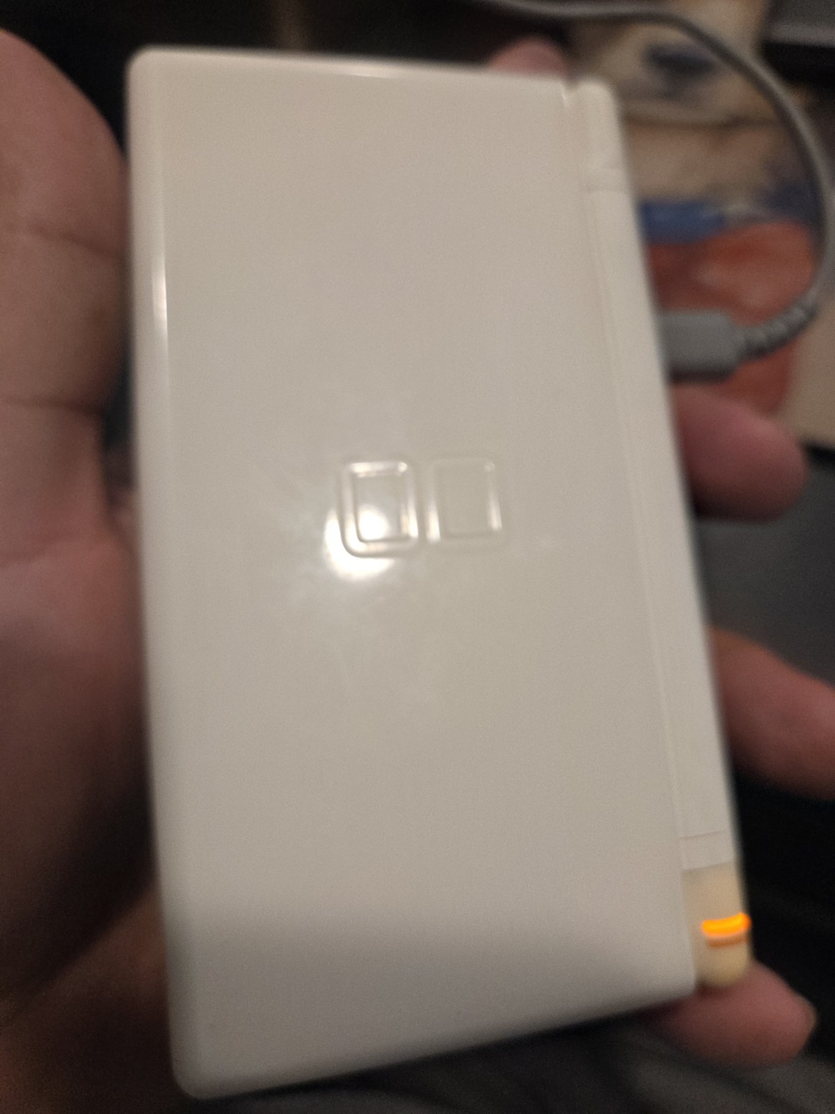 Nintendo DS Lite USG-001 JPN White Handheld Console Stylus & Cable EUC