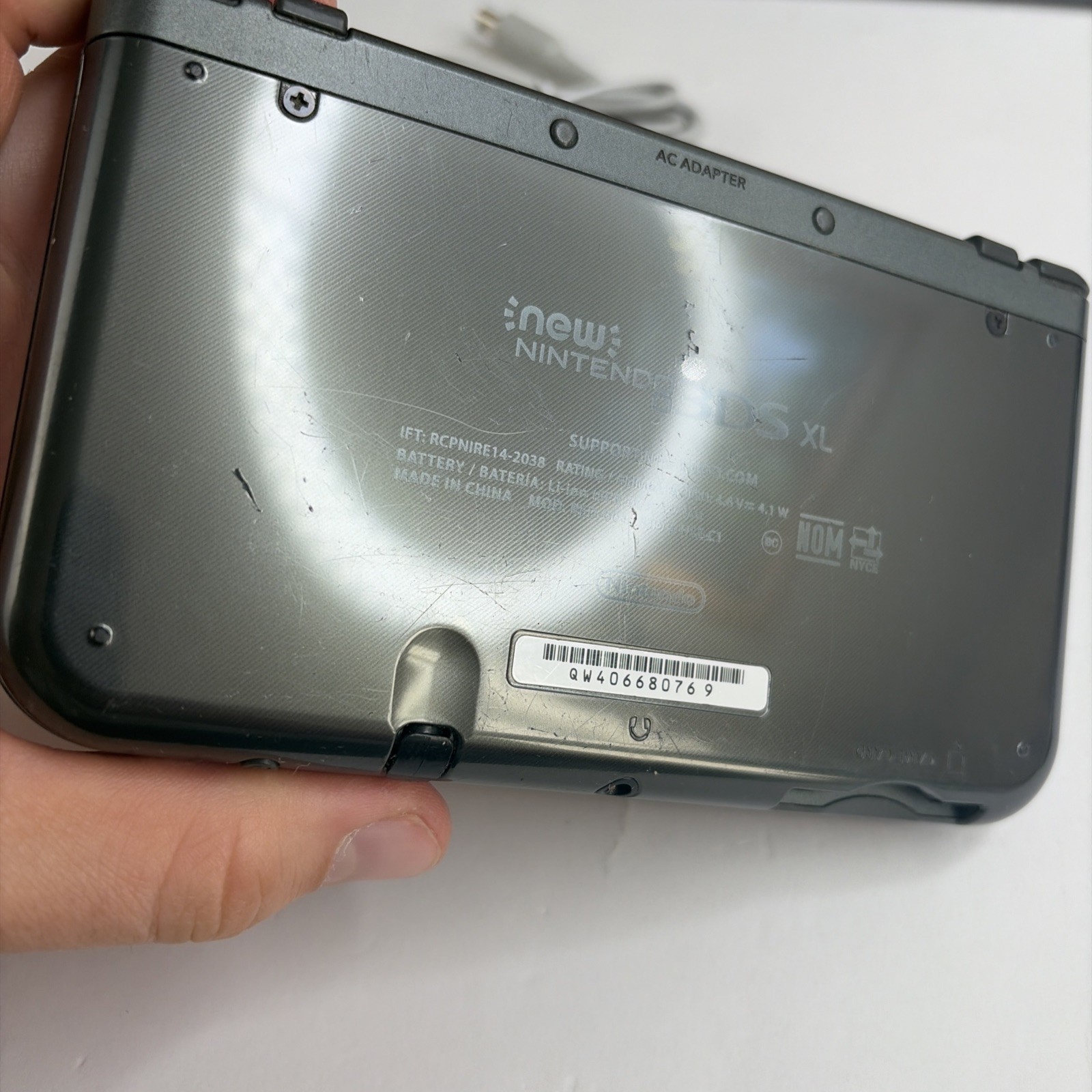 New Nintendo 3DS XL Gray Black Console, Top IPS Charger Stylus US Version