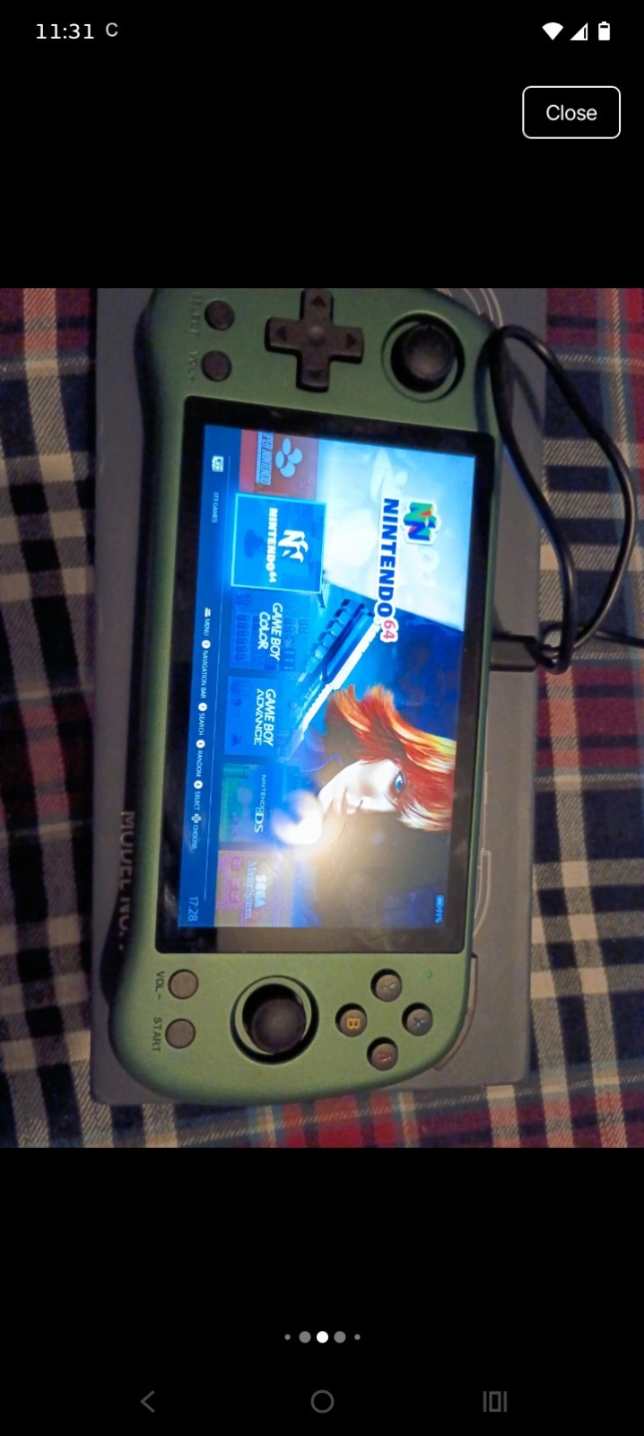 Powkiddy X55 Green Handheld Game Console 128GB game Card Included 16GB system